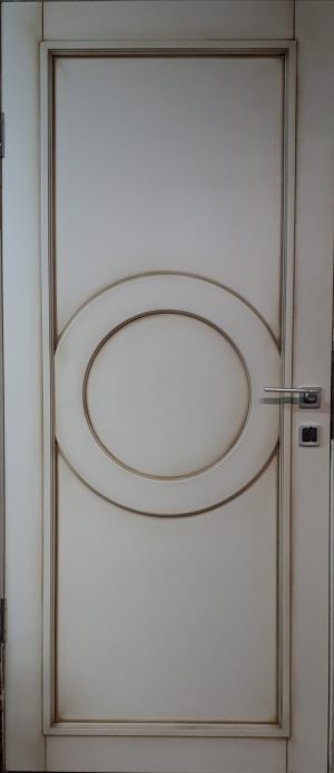 Межкомнатная дверь в профиле массив (эмаль с патиной) Воронеж