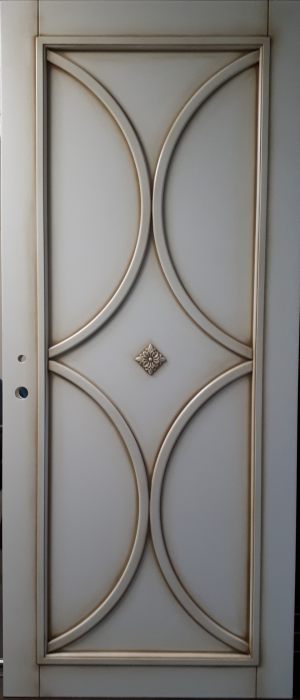 Межкомнатная дверь в профиле массив (эмаль с патиной) Воронеж